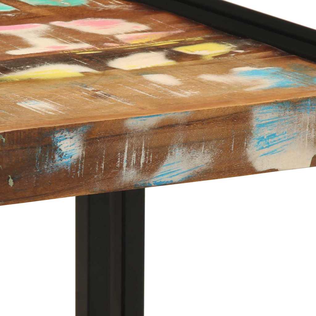 Sofabord Flerfarvet 40 X 40 X 38 Cm Solid Genbrugs Træ - Billede 7