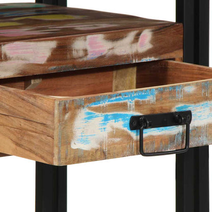 Konsolbord Flerfarvet Solid Genbrugs Træ - Billede 9