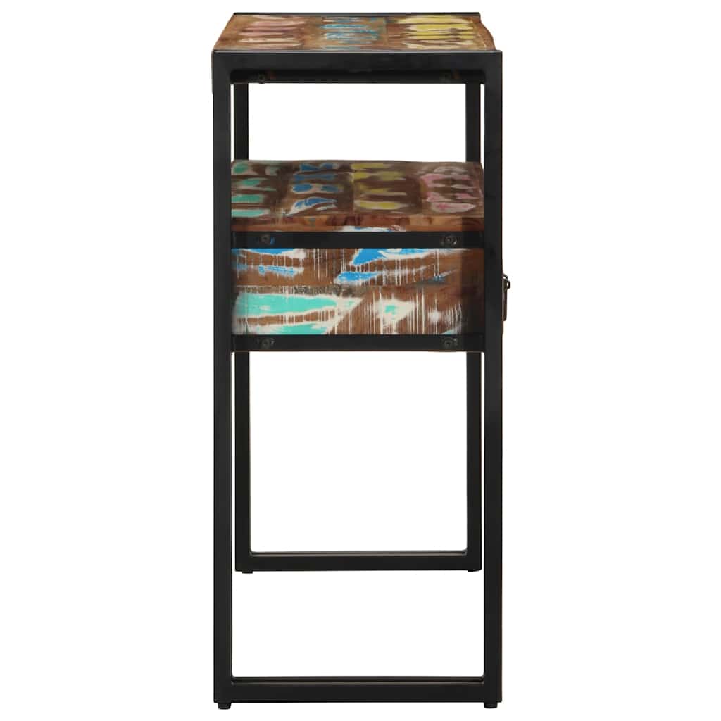 Konsolbord Flerfarvet Solid Genbrugs Træ - Billede 6