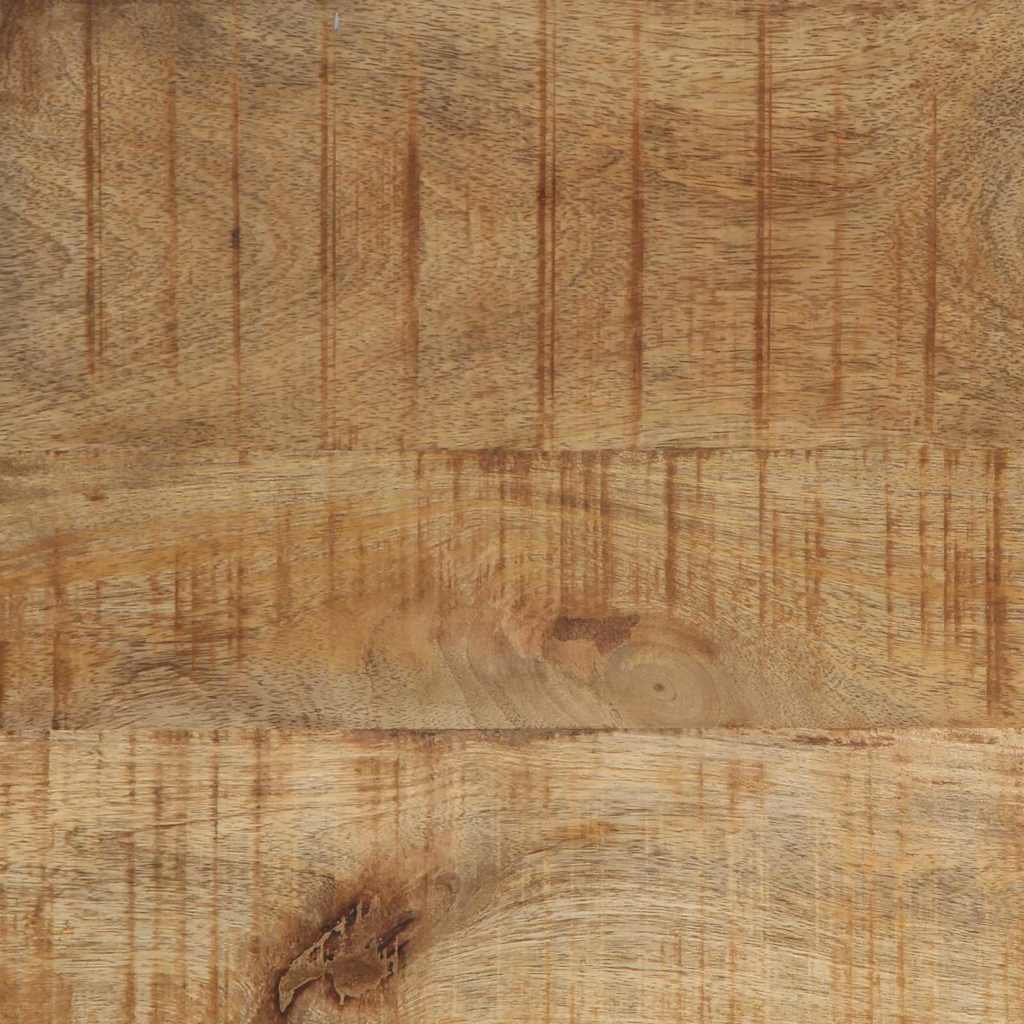 Knagerække Med Hylde Brun 73 X 19 X 23 Cm Massivt Mangotræ - Billede 11