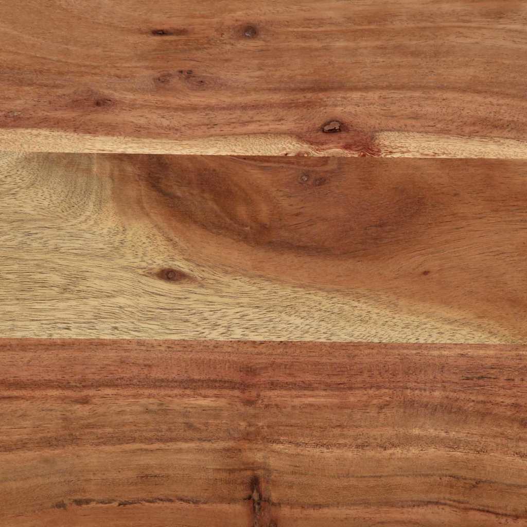 Knagerække Med Hylde Brun 73 X 19 X 23 Cm Massivt Akacietræ - Billede 11