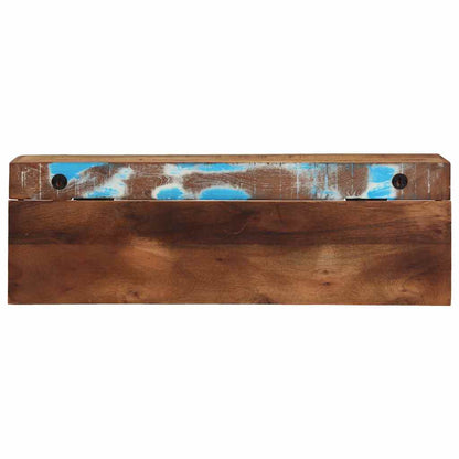 Knagerække Med Hylde Brun 73 X 19 X 23 Cm Massivt Genbrugstræ - Billede 6
