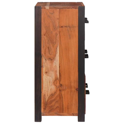 Sideboard 3 Pcs Brun 110 X 30 X 75 Cm Massivt Akacietræ - Billede 5
