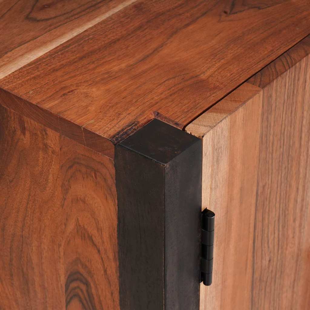 Sideboard 3 Pcs Brun 55 X 30 X 75 Cm Massivt Akacietræ - Billede 8