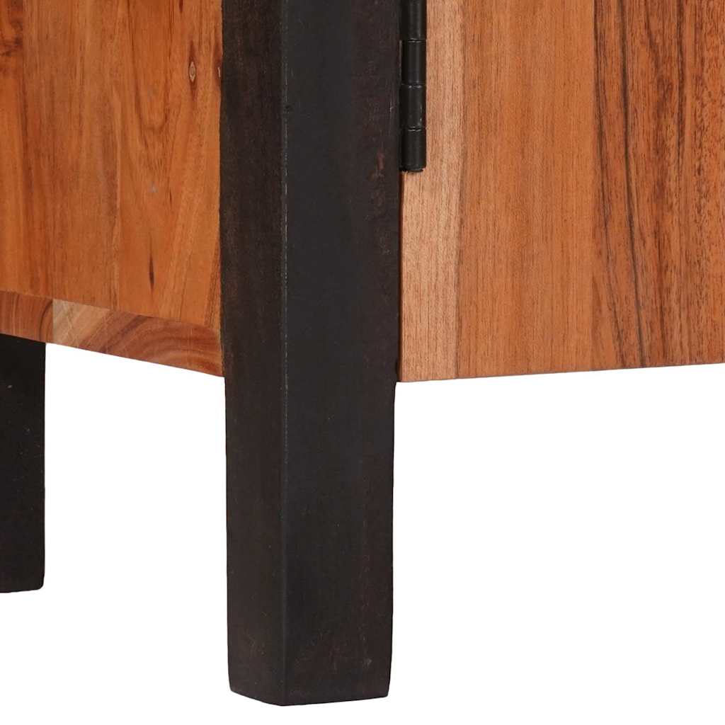 Sideboard 3 Pcs Brun 55 X 30 X 75 Cm Massivt Akacietræ - Billede 10