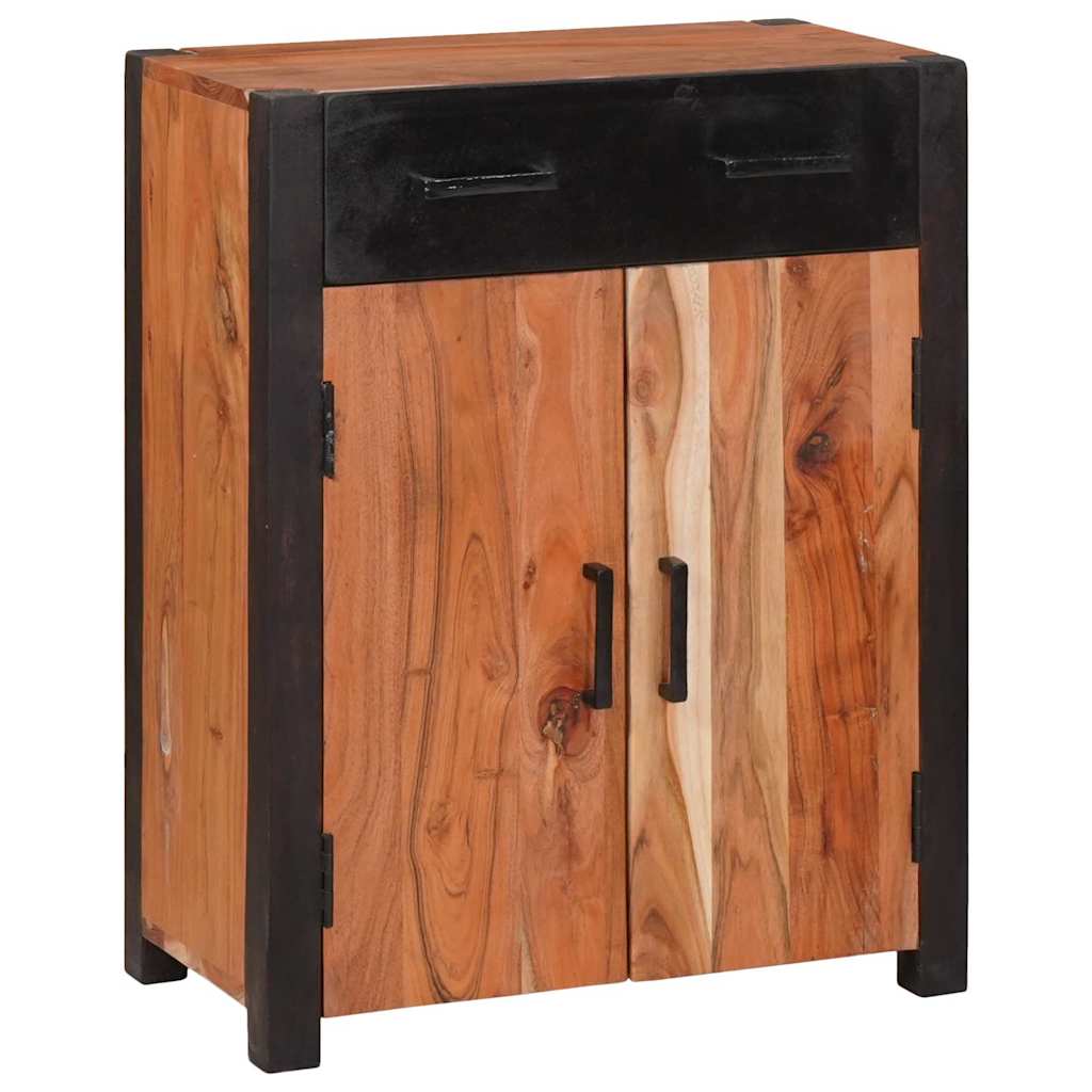 Sideboard 2 Pcs Brun 110 X 30 X 75 Cm Massivt Akacietræ - Billede 3