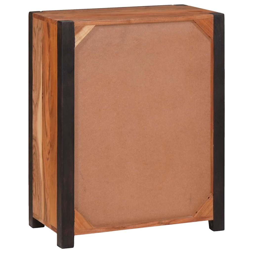 Sideboard 2 Pcs Brun 110 X 30 X 75 Cm Massivt Akacietræ - Billede 7