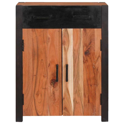 Sideboard 2 Pcs Brun 110 X 30 X 75 Cm Massivt Akacietræ - Billede 5