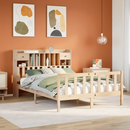 Seng Med Reol Uden Madras Massivt Fyrretræ