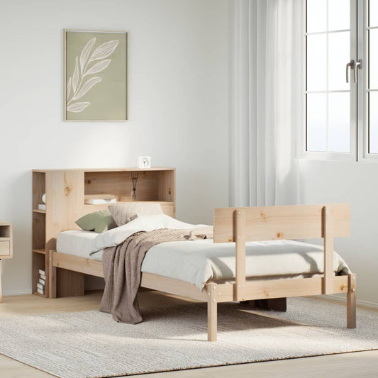 Seng Med Reol Uden Madras Massivt Fyrretræ