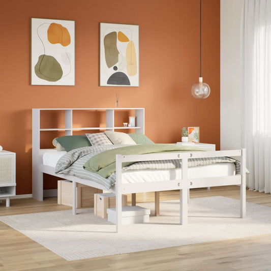 Seng Med Reol Uden Madras Massivt Fyrretræ