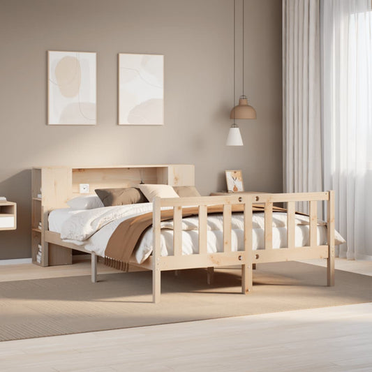 Seng Med Reol Uden Madras Massivt Fyrretræ