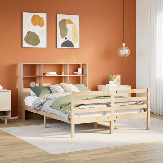 Seng Med Reol Uden Madras Massivt Fyrretræ