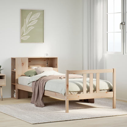 Seng Med Reol Uden Madras Massivt Fyrretræ