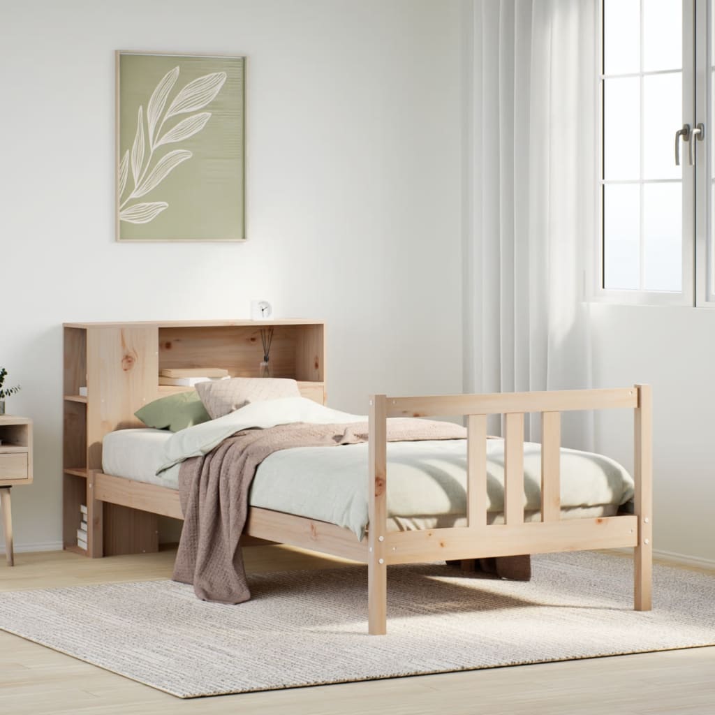 Seng Med Reol Uden Madras Massivt Fyrretræ