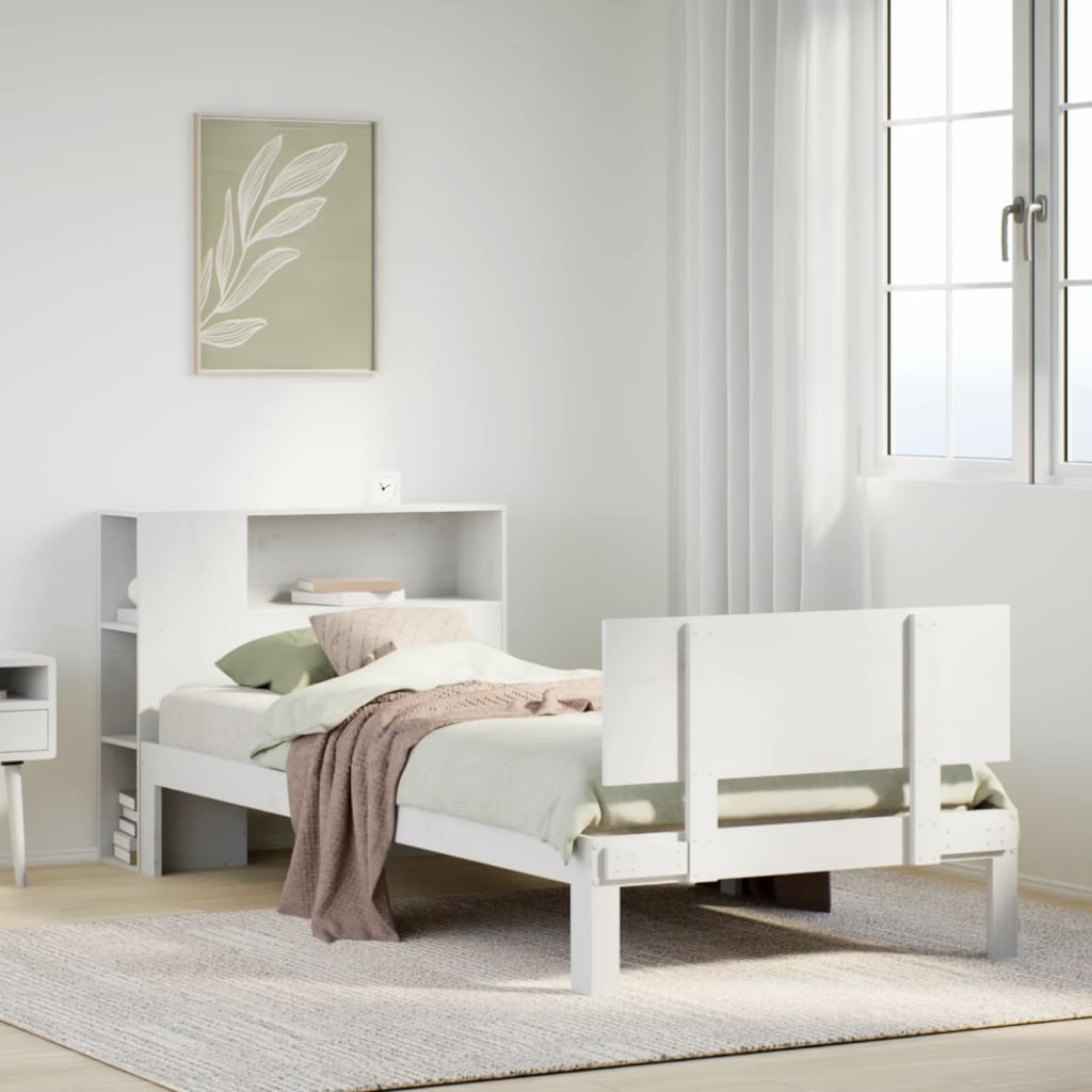 Seng Med Reol Uden Madras Massivt Fyrretræ