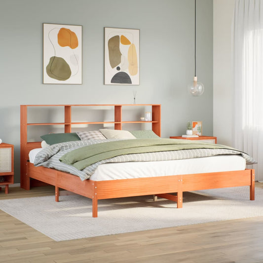 Seng Med Reol Uden Madras 200X200Cm Massivt Fyrretræ