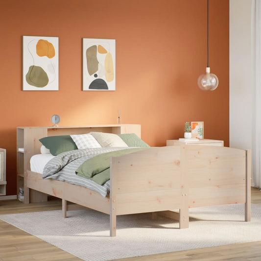 Seng Med Reol Uden Madras Massivt Fyrretræ