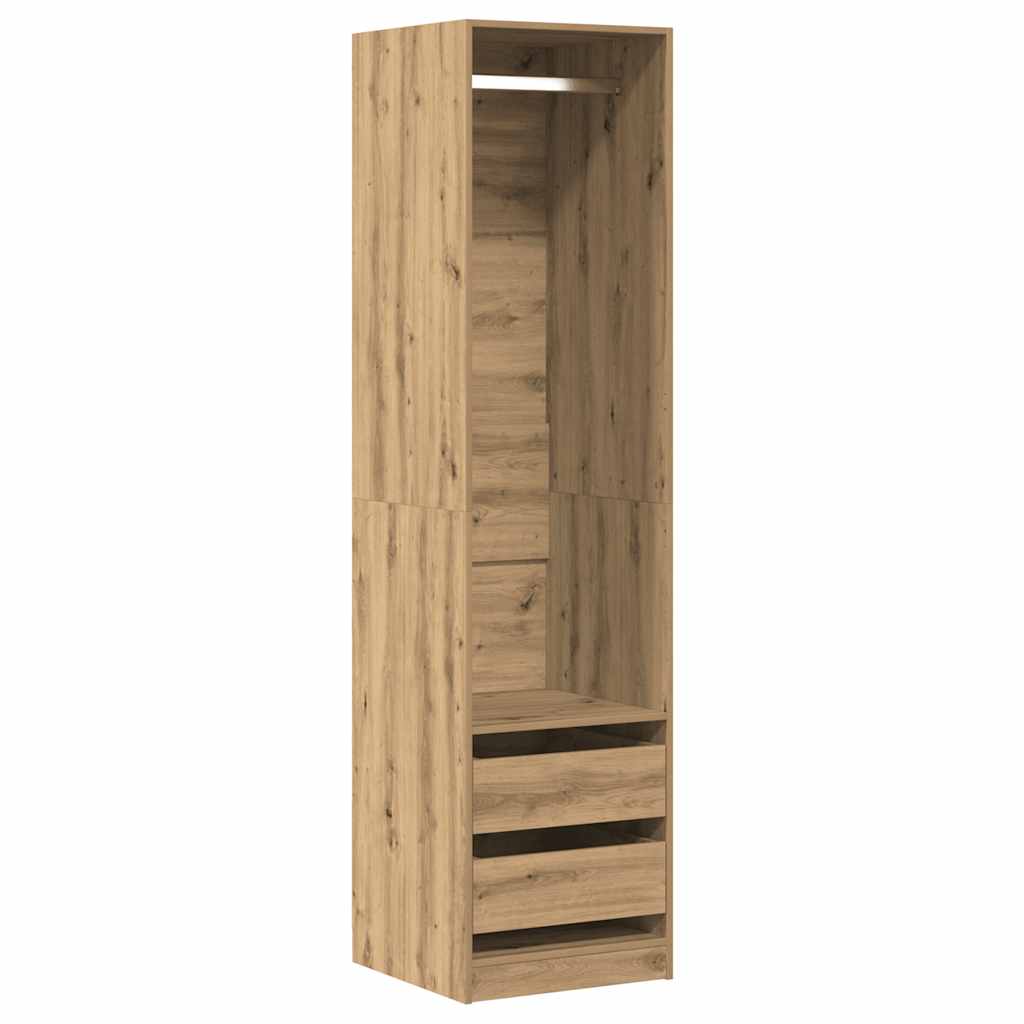 Klædeskab 50x50x200 Cm Konstrueret Træ Kunsteg - Billede 2