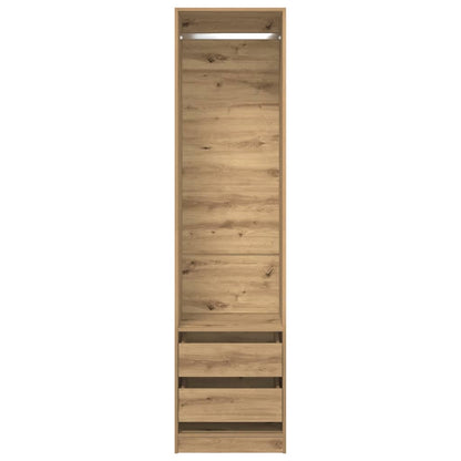 Klædeskab 50x50x200 Cm Konstrueret Træ Kunsteg - Billede 4