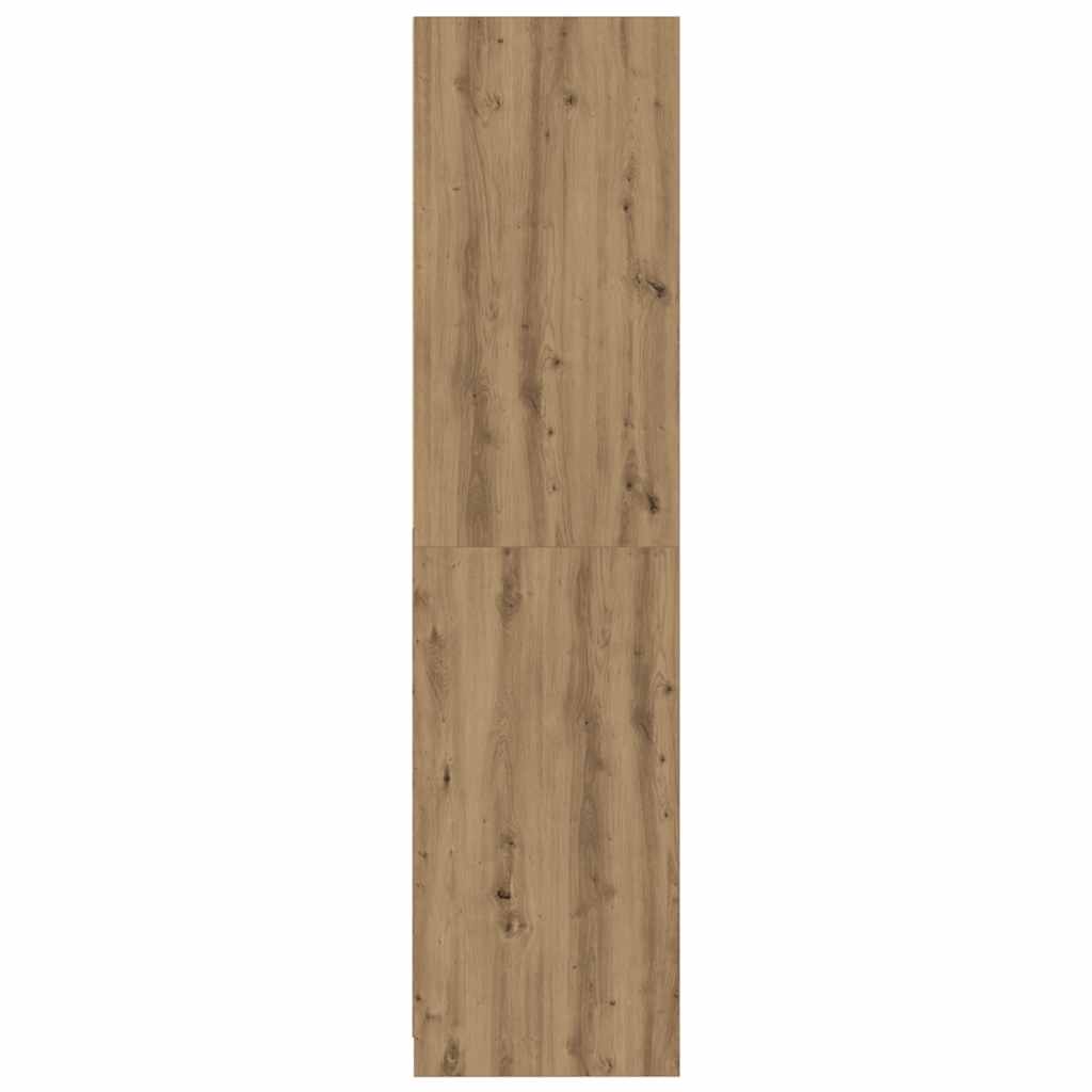 Klædeskab 50x50x200 Cm Konstrueret Træ Kunsteg - Billede 5