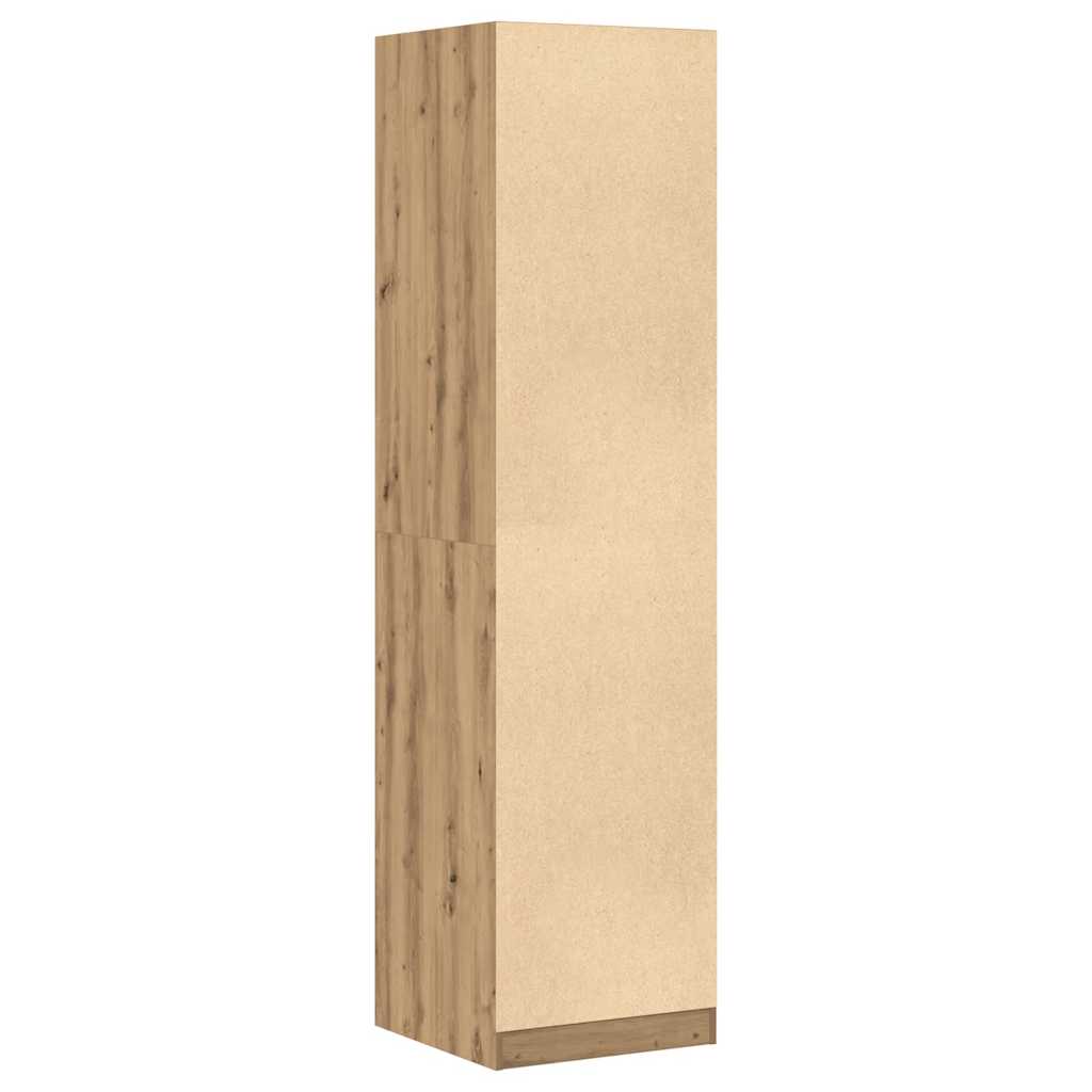 Klædeskab 50x50x200 Cm Konstrueret Træ Kunsteg - Billede 6