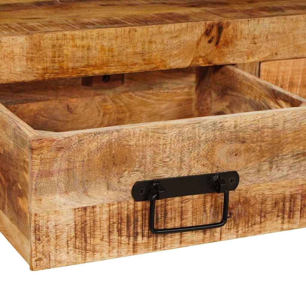 Konsolborde 2 Pcs Brun 160 X 33 X 75 Cm Solid Mango Træ - Billede 9