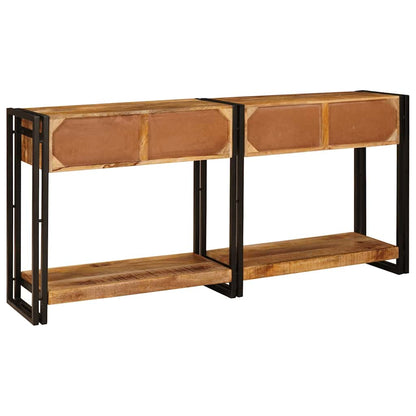 Konsolborde 2 Pcs Brun 160 X 33 X 75 Cm Solid Mango Træ - Billede 6