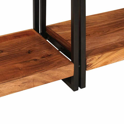 Konsolborde 2 Pcs Brun 160 X 33 X 75 Cm Solid Akacietræ - Billede 9