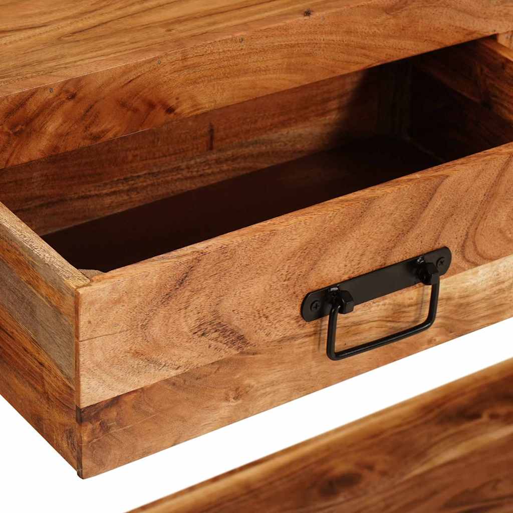 Konsolborde Andet 2 Pcs Brun 200 X 33 X 75 Cm Massivt Akacietræ - Billede 9