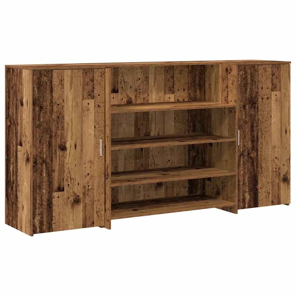Receptionsskranke 200x50x103,5 Cm Konstrueret Træ Antikt Træ - Billede 2