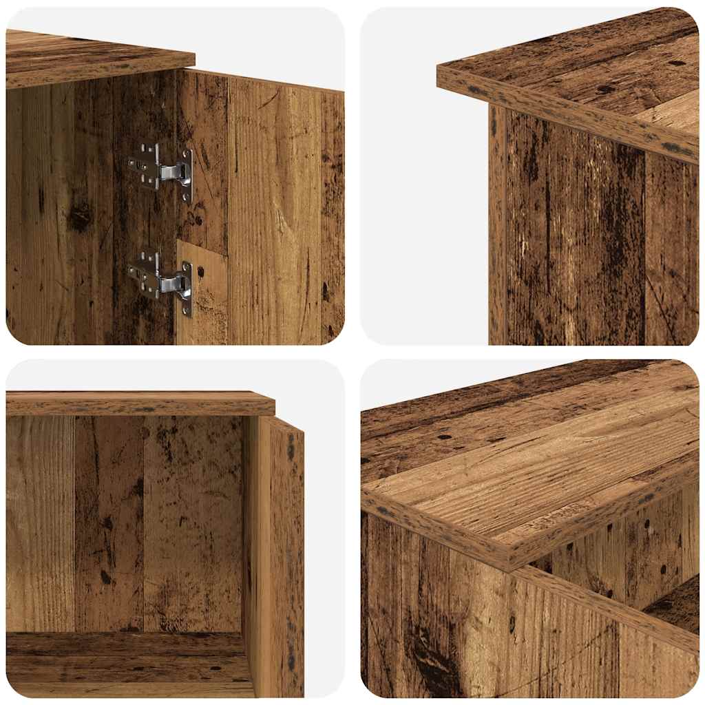 Receptionsskranke 200x50x103,5 Cm Konstrueret Træ Antikt Træ - Billede 12