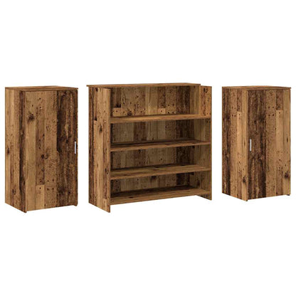 Receptionsskranke 200x50x103,5 Cm Konstrueret Træ Antikt Træ - Billede 7