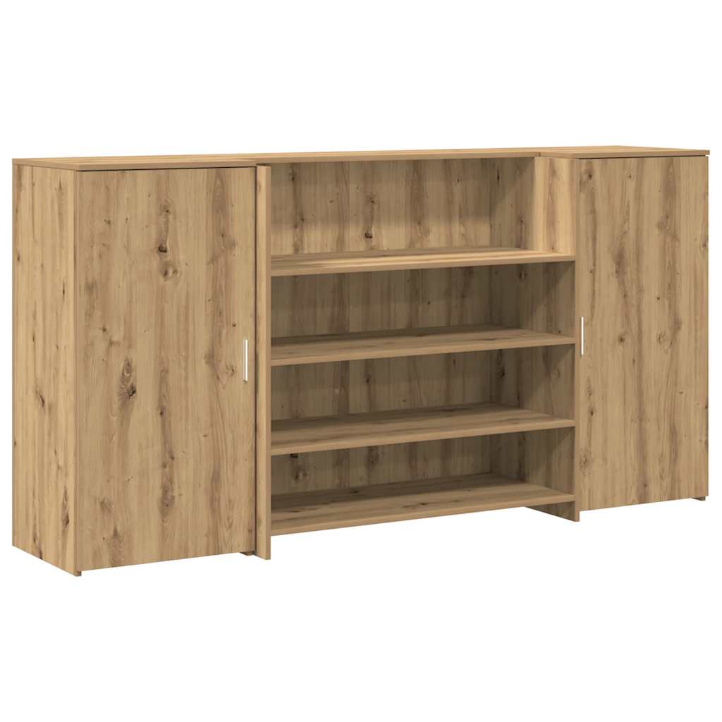 Receptionsskranke 200x50x103,5 Cm Konstrueret Træ Kunsteg - Billede 2