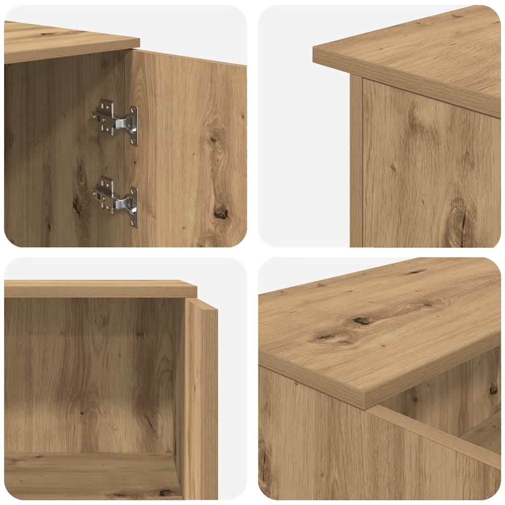 Receptionsskranke 200x50x103,5 Cm Konstrueret Træ Kunsteg - Billede 12