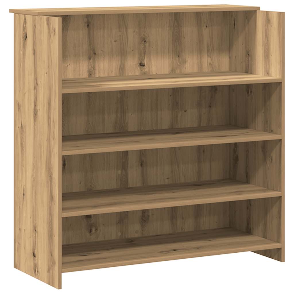 Receptionsskranke 200x50x103,5 Cm Konstrueret Træ Kunsteg - Billede 8