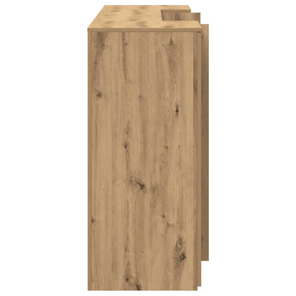 Receptionsskranke 200x50x103,5 Cm Konstrueret Træ Kunsteg - Billede 10