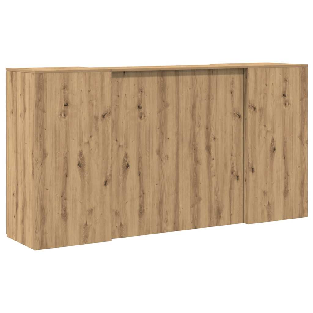 Receptionsskranke 200x50x103,5 Cm Konstrueret Træ Kunsteg - Billede 11