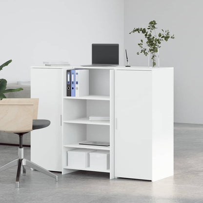 Receptionsskranke 135x50x103,5 Cm Og 155x50x103,5 Cm Konstrueret Træ - Billede 3