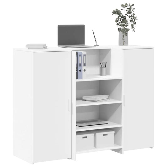 Receptionsskranke 135x50x103,5 Cm Og 155x50x103,5 Cm Konstrueret Træ - Hovedbillede