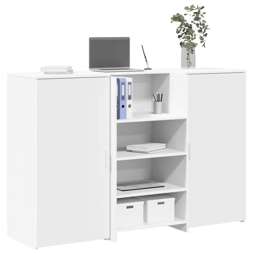 Receptionsskranke 135x50x103,5 Cm Og 155x50x103,5 Cm Konstrueret Træ