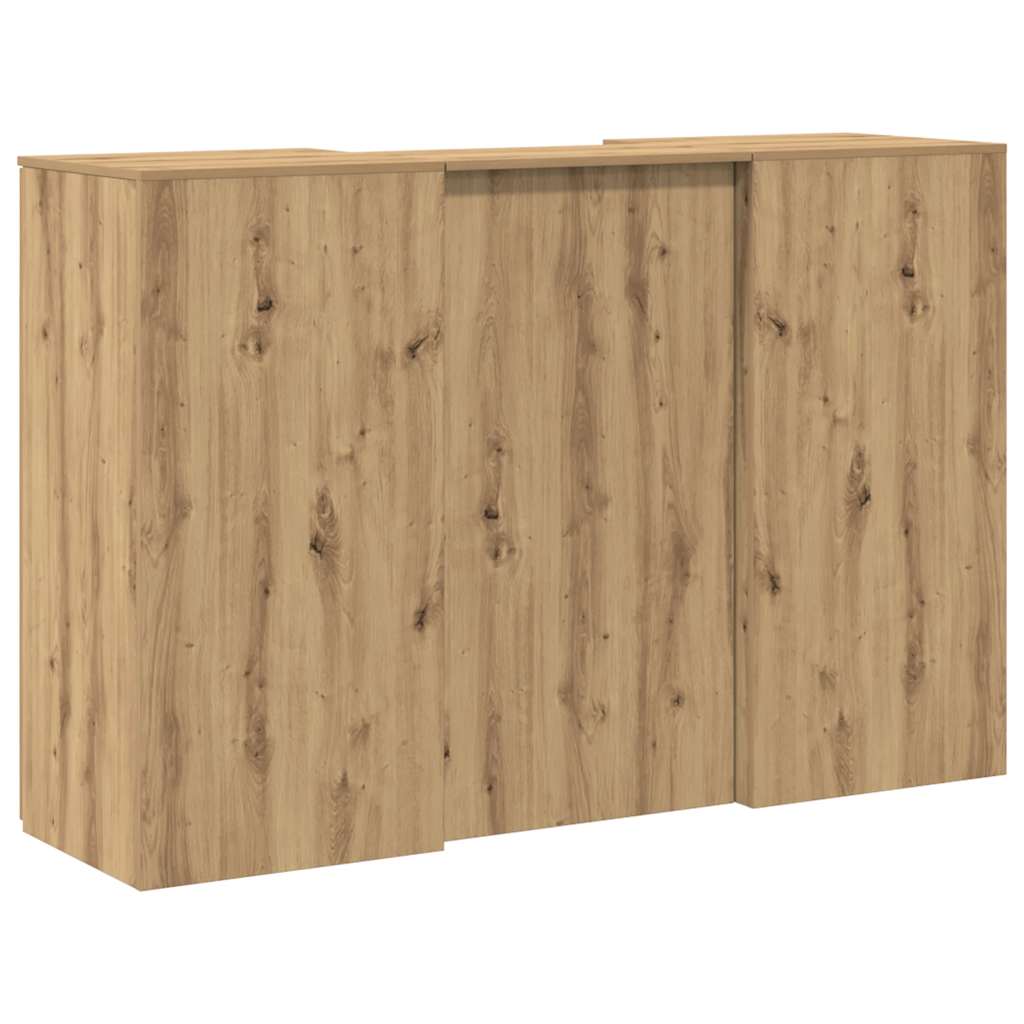 Receptionsskranke 155x50x103,5 Cm Konstrueret Træ Kunsteg - Billede 11