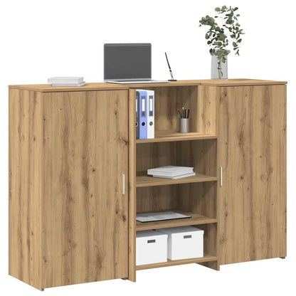 Receptionsskranke 155x50x103,5 Cm Konstrueret Træ Kunsteg - Hovedbillede