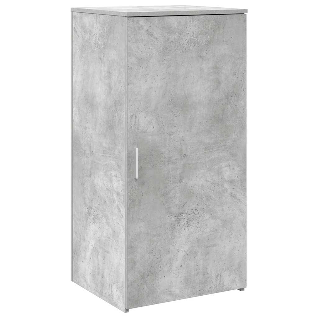 Receptionsskranke 200x50x103,5 Cm Konstrueret Træ Beton Grå - Billede 9