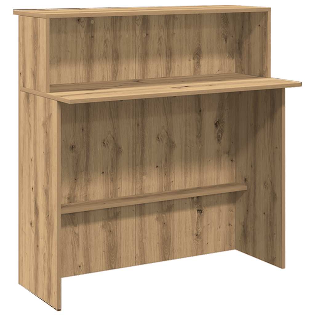 Receptionsskranke 200x50x103,5 Cm Konstrueret Træ Kunsteg - Billede 8
