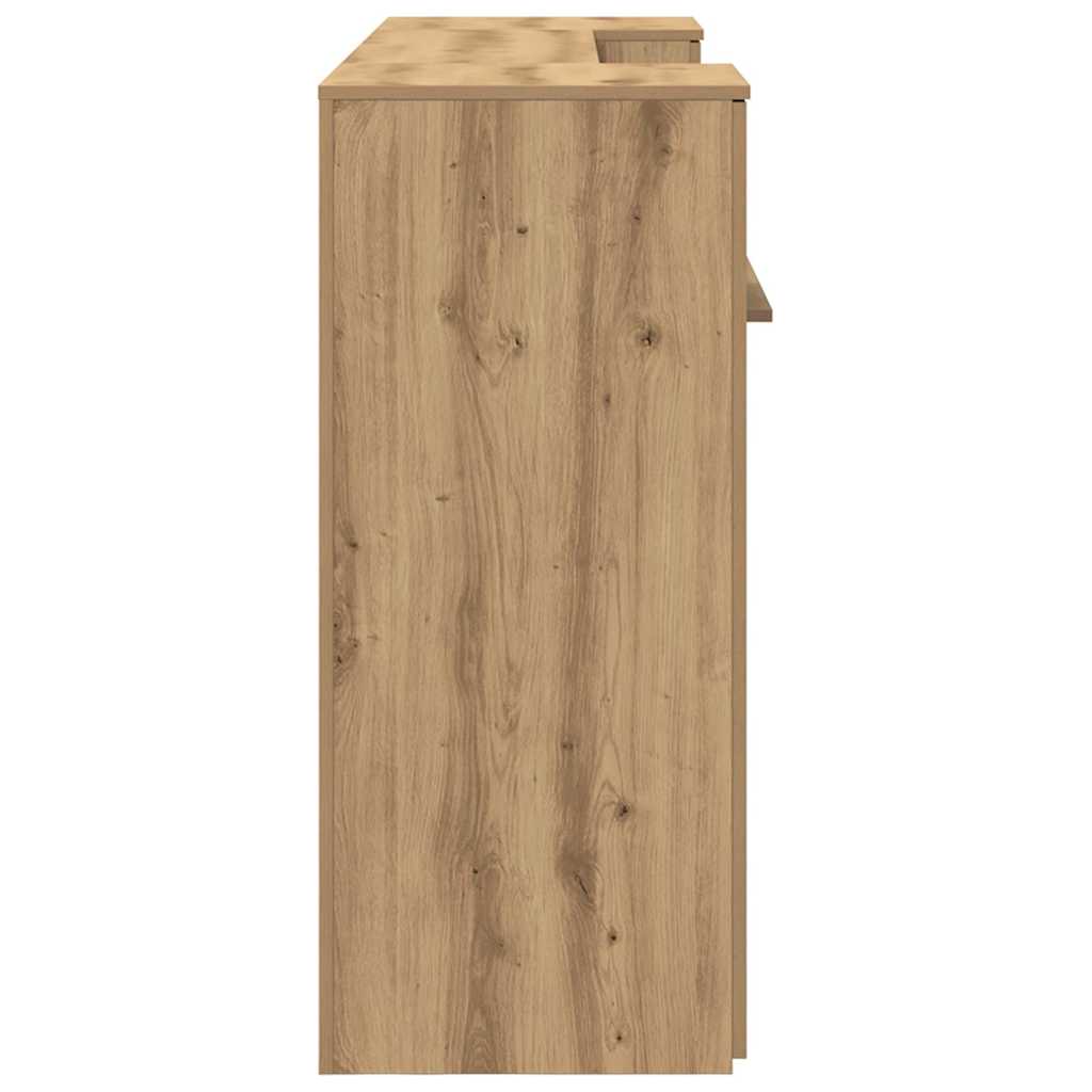 Receptionsskranke 200x50x103,5 Cm Konstrueret Træ Kunsteg - Billede 10