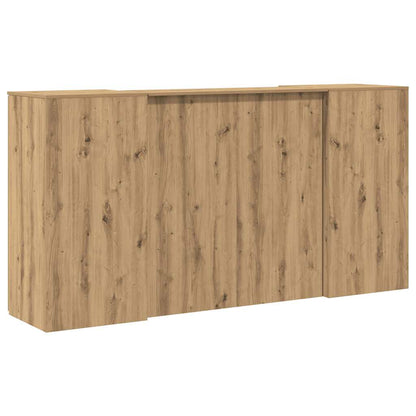 Receptionsskranke 200x50x103,5 Cm Konstrueret Træ Kunsteg - Billede 11