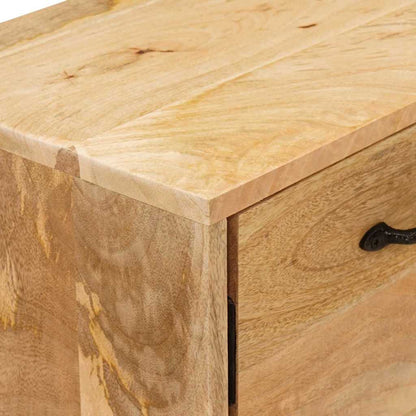 Tv-borde Med Skuffe 110 X 30 X 46 Cm Massivt Mangotræ - Billede 9