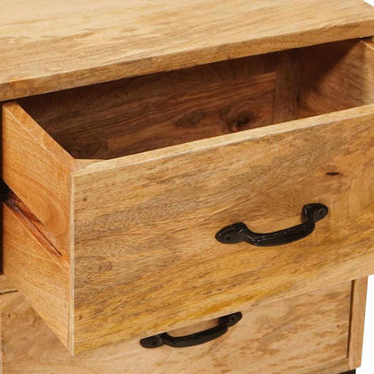 Tv-borde Med Skuffe 110 X 30 X 46 Cm Massivt Mangotræ - Billede 10