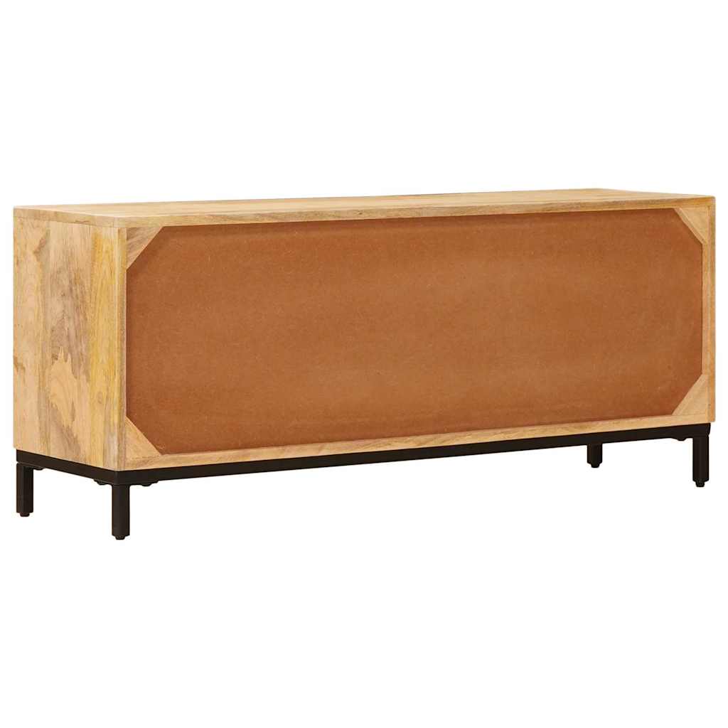 Tv-borde Med Skuffe 110 X 30 X 46 Cm Massivt Mangotræ - Billede 8
